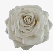 Rosa Artificiale Bianca Con Clip