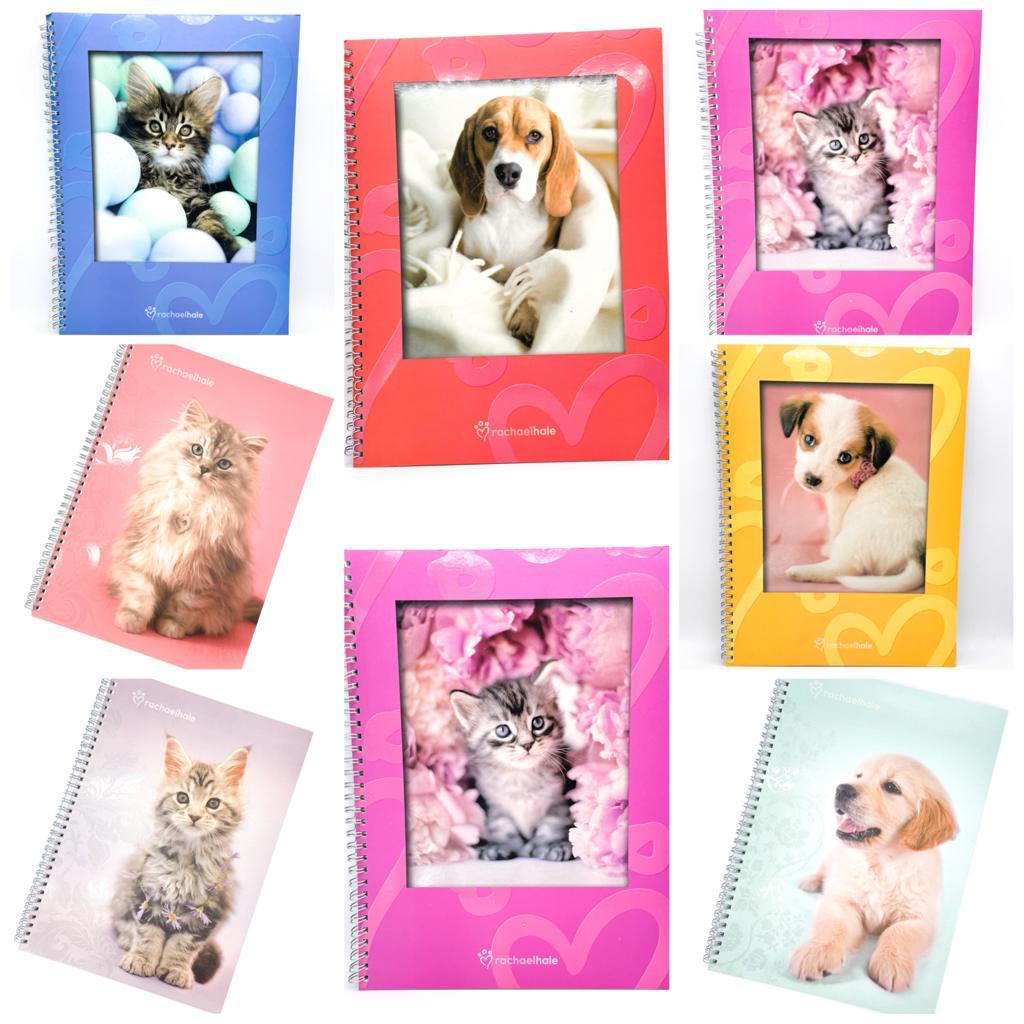 Rachelhale Maxi Quaderno A4 Spiralato Cuccioli 80g