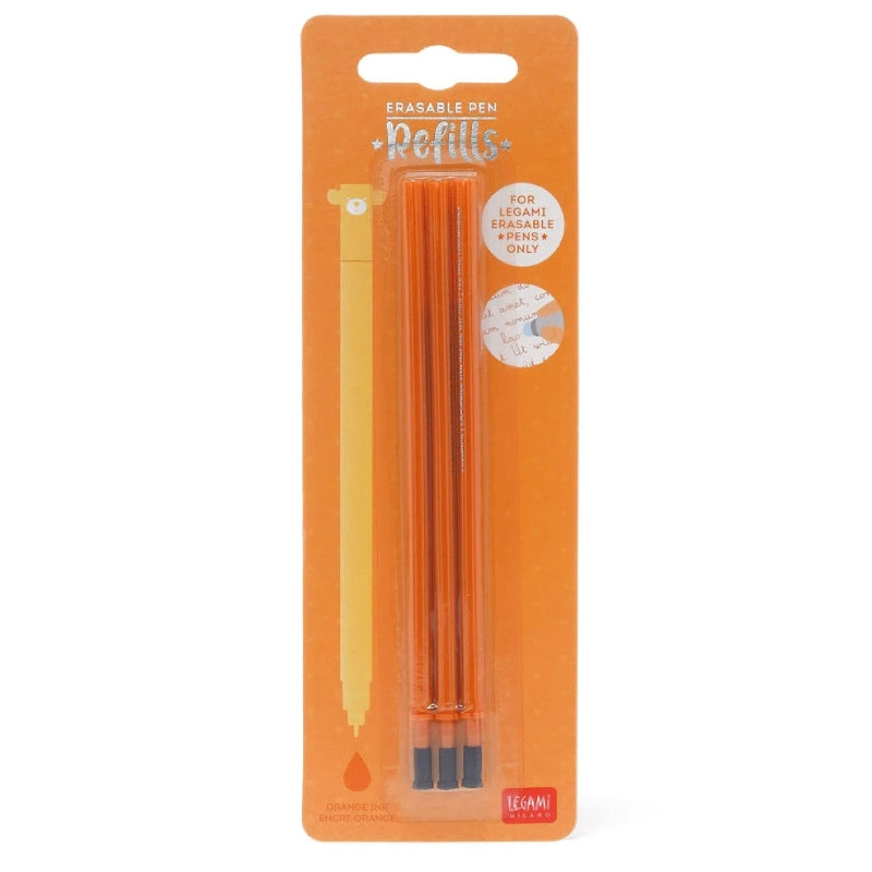 Refill Arancione Penna Gel Cancellabile Legami 3pz