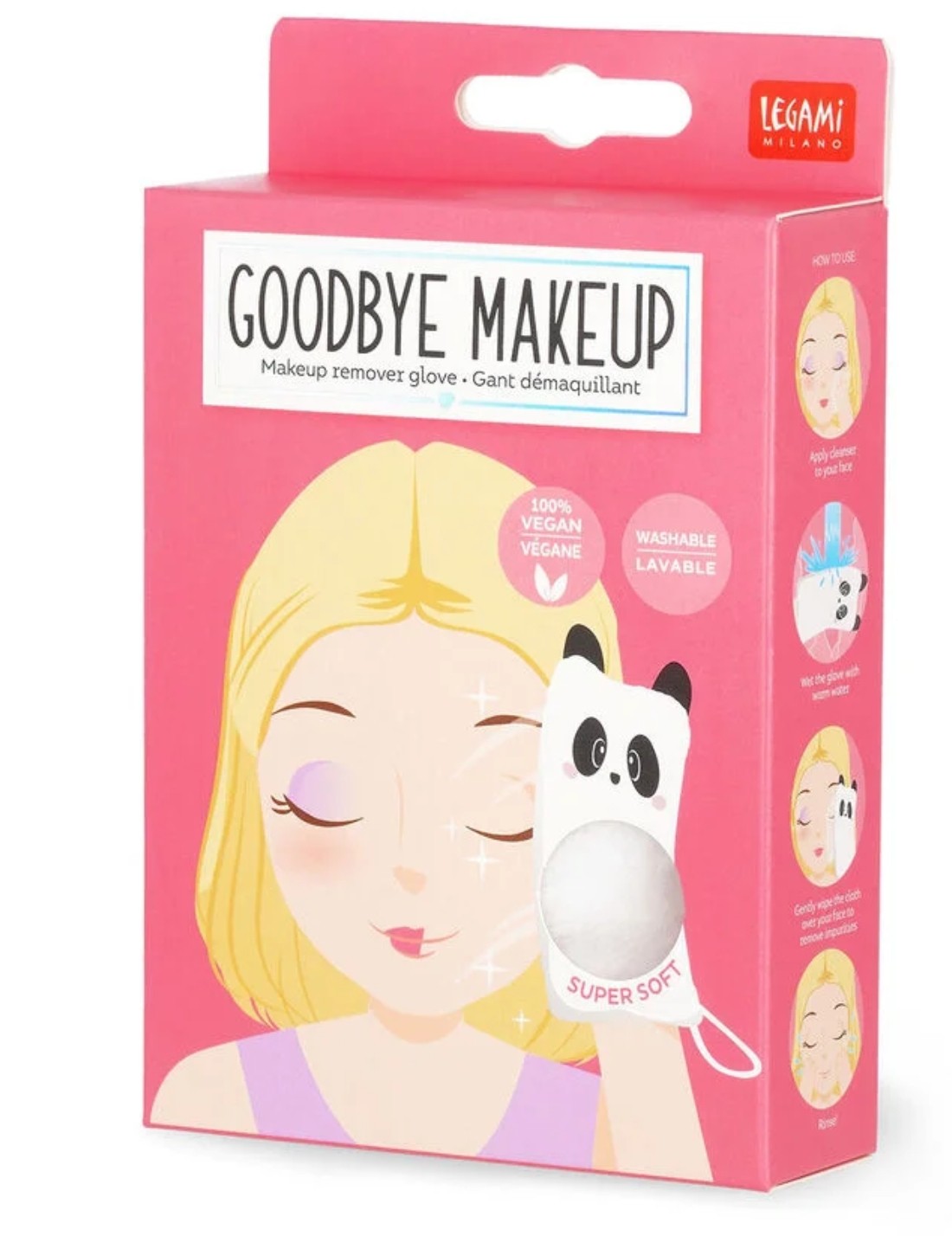 Guanto Struccante Panda Goodbye Makeup Legami