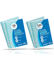 Ricambi Forati E Rinforzati Blasetti Per Raccoglitore A4 Azzurro