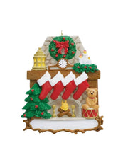Addobbo Albero Di Natale 4 Calze Appese Al Camino Personalizzabile