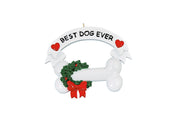 Addobbo Albero Di Natale Best Dog Ever Personalizzabile