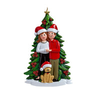 Addobbo Albero Di Natale Famiglia Con Albero Personalizzabile