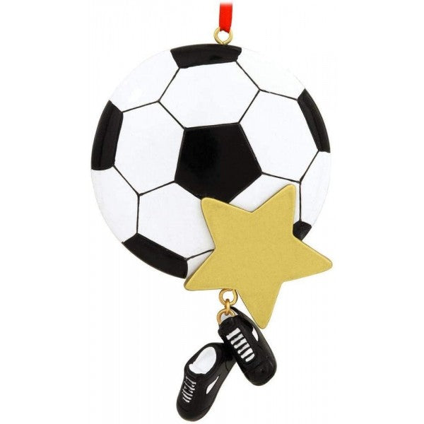 Addobbo Albero Di Natale Palla Da Calcio Personalizzabile