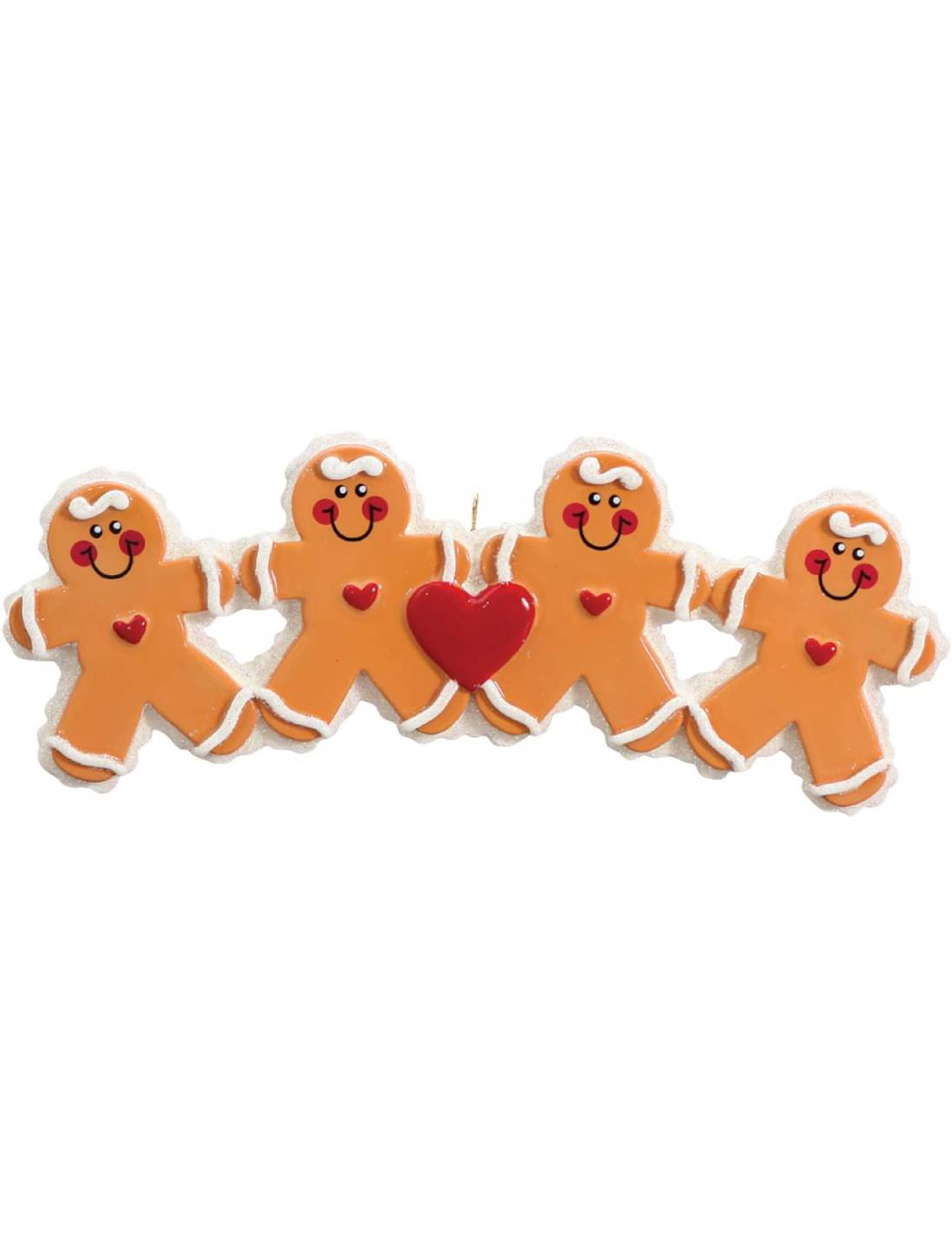 Addobbo Albero Di Natale 4 In Famiglia Di Marzapane Personalizzabile