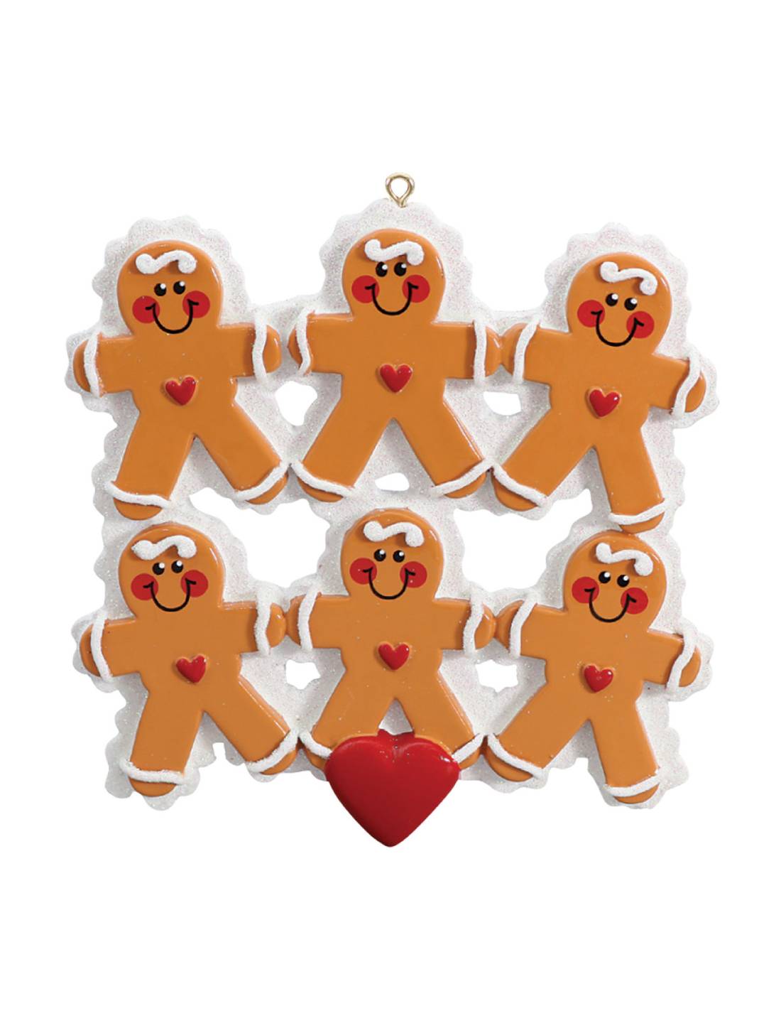 Addobbo Albero Di Natale 6 In Famiglia Di Marzapane Personalizzabile