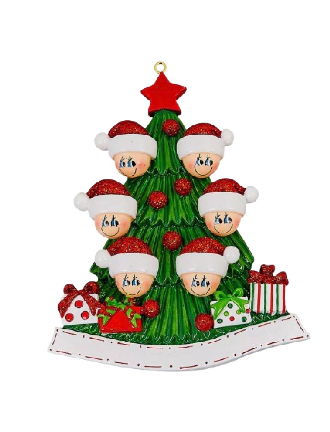 Addobbo Albero Di Natale 6 In Famiglia Personalizzabile