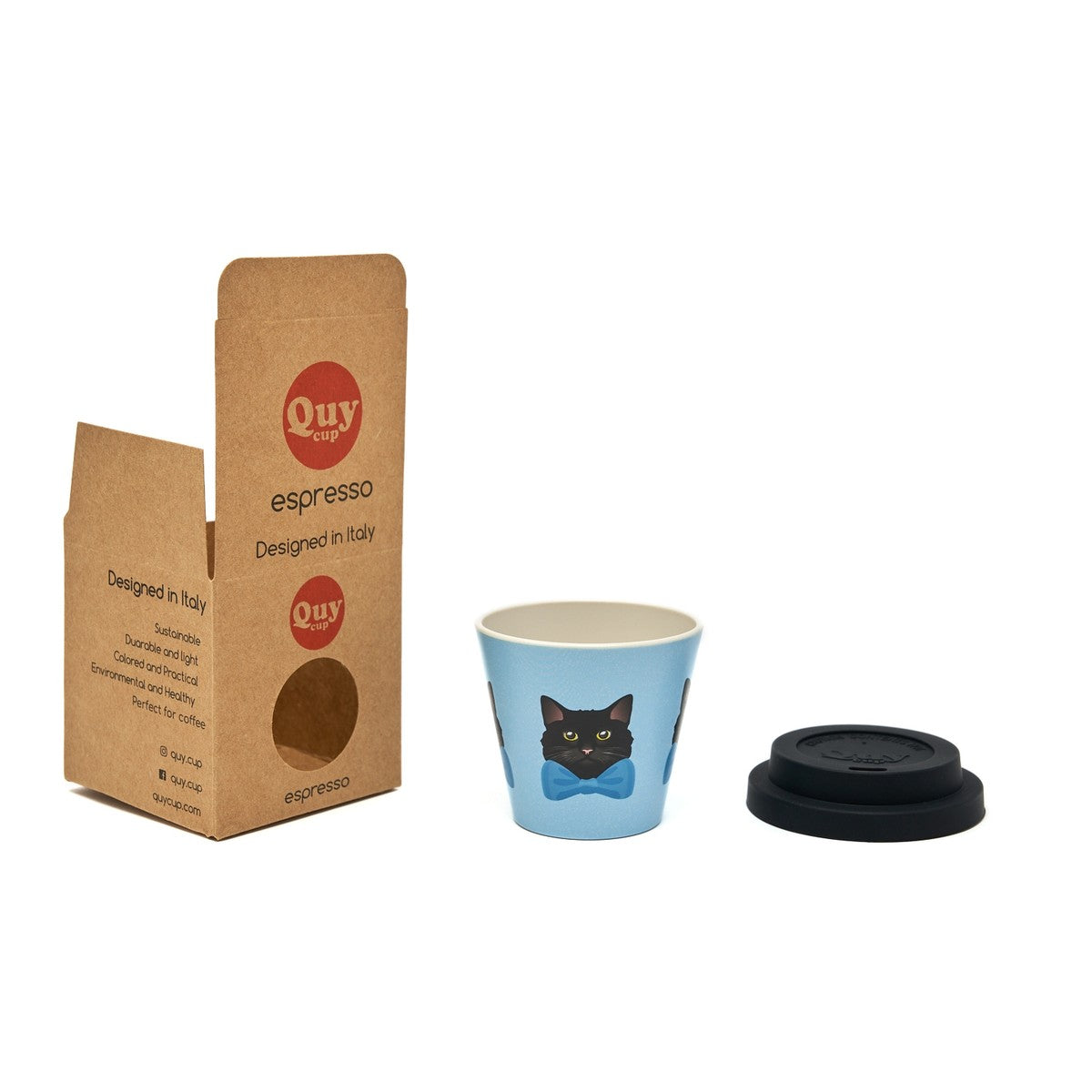 Tazza Caffè Quy Cup Gatto Pippo 90ml