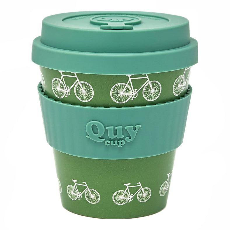 Tazza Quy Cup Verde Con Bici 230ml
