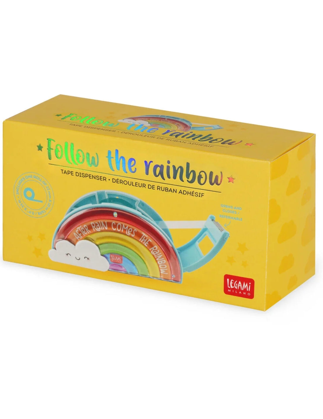 Dispenser Con Nastro Adesivo Follow The Rainbow Legami