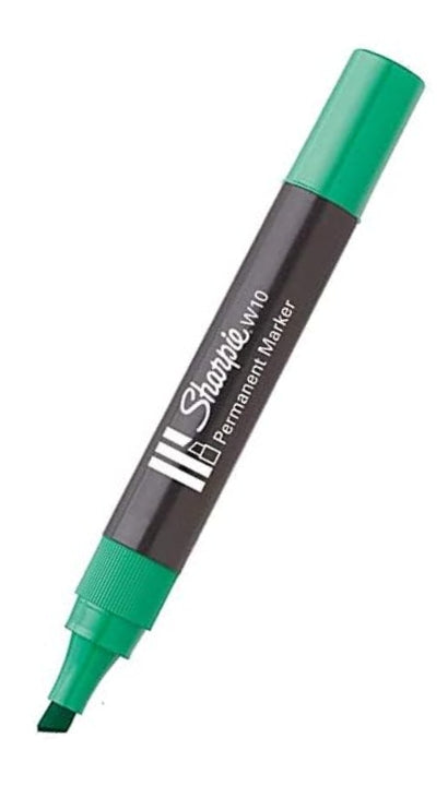 Pennarello Permanente Sharpie Marker Punta Scalpello Verde 2,5x5,5mm