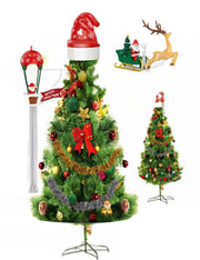 Puntale Albero Di Natale Rotante Con Suono LED 12cm