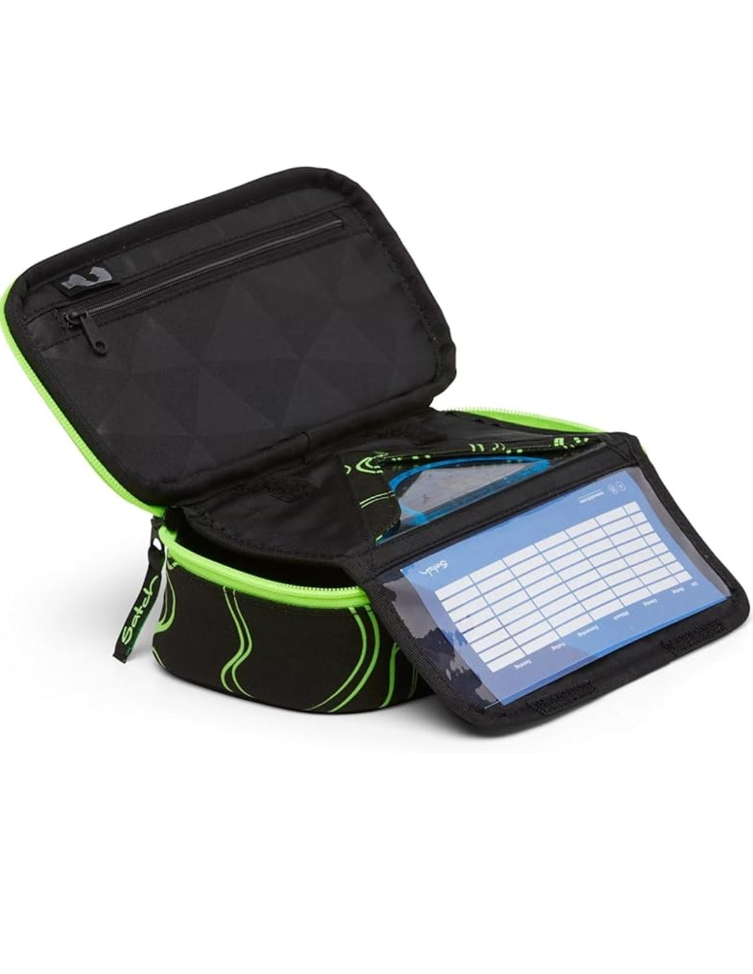 Satch Astuccio Portapenne Extra Doppio Scomparto Blu Tech