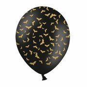 Palloncini In Lattice Con Pipistrelli 30cm 6pz Ornamenti Halloween