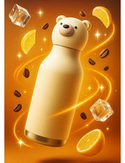 Borraccia Termica Acciaio Inox Bestie Bottle Orso Teddy Bianco 460ml