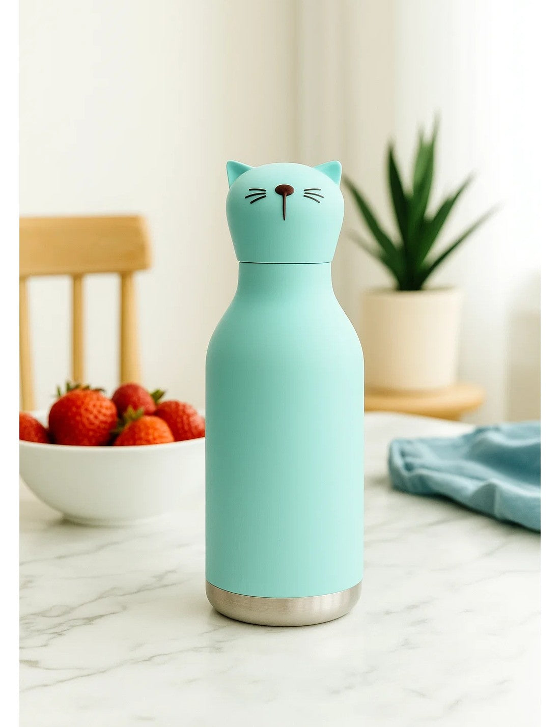 Borraccia Termica In Acciaio Inox Bestie Bottle Gatto 460ml