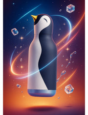 Borraccia Termica In Acciaio Inox Bestie Bottle Pinguino 460ml