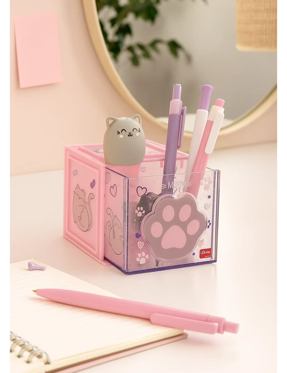 Organizer Modulabile Da Scrivania Cutie Cube Gatto Legami