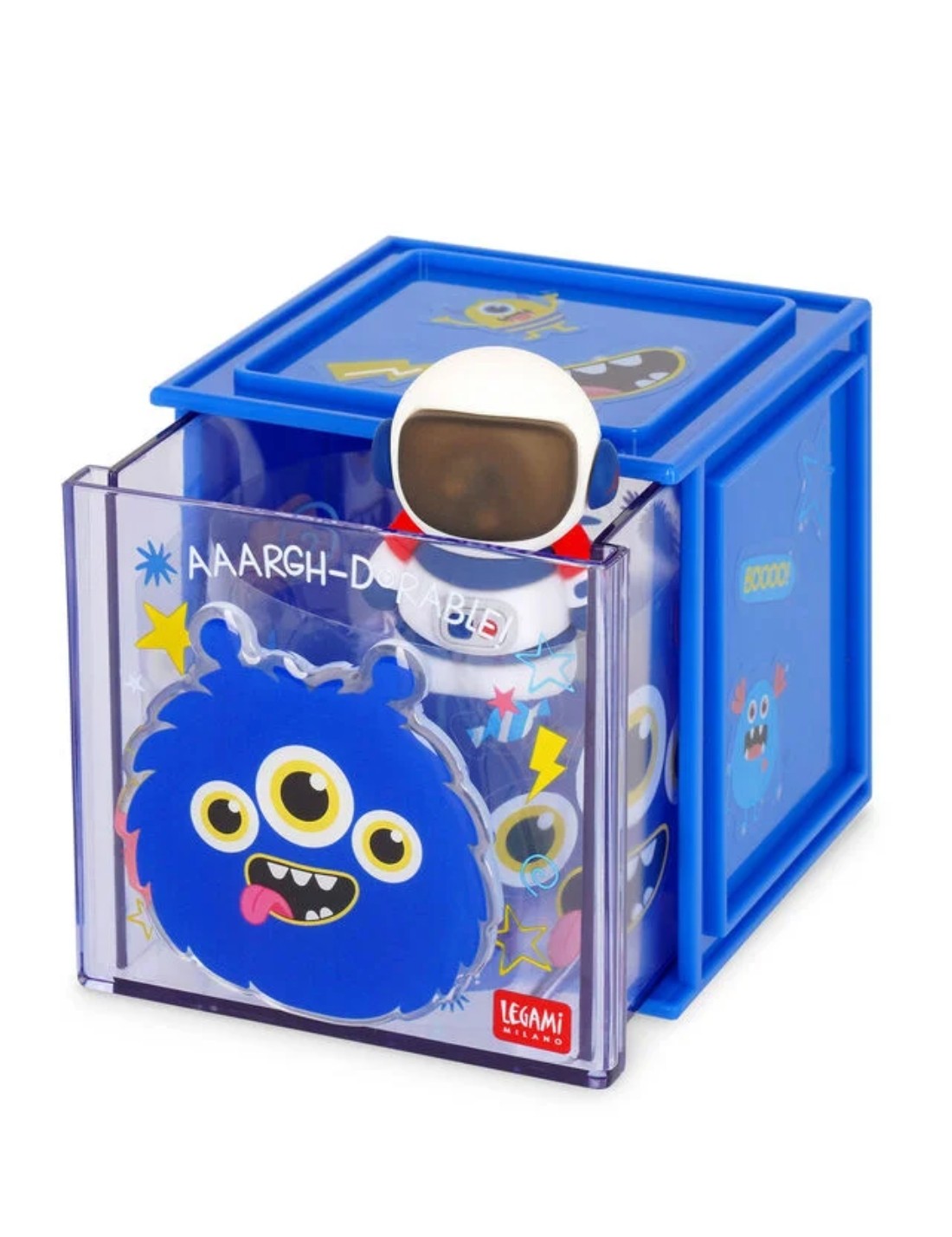Organizer Modulabile Da Scrivania Cutie Cube Mostro Legami