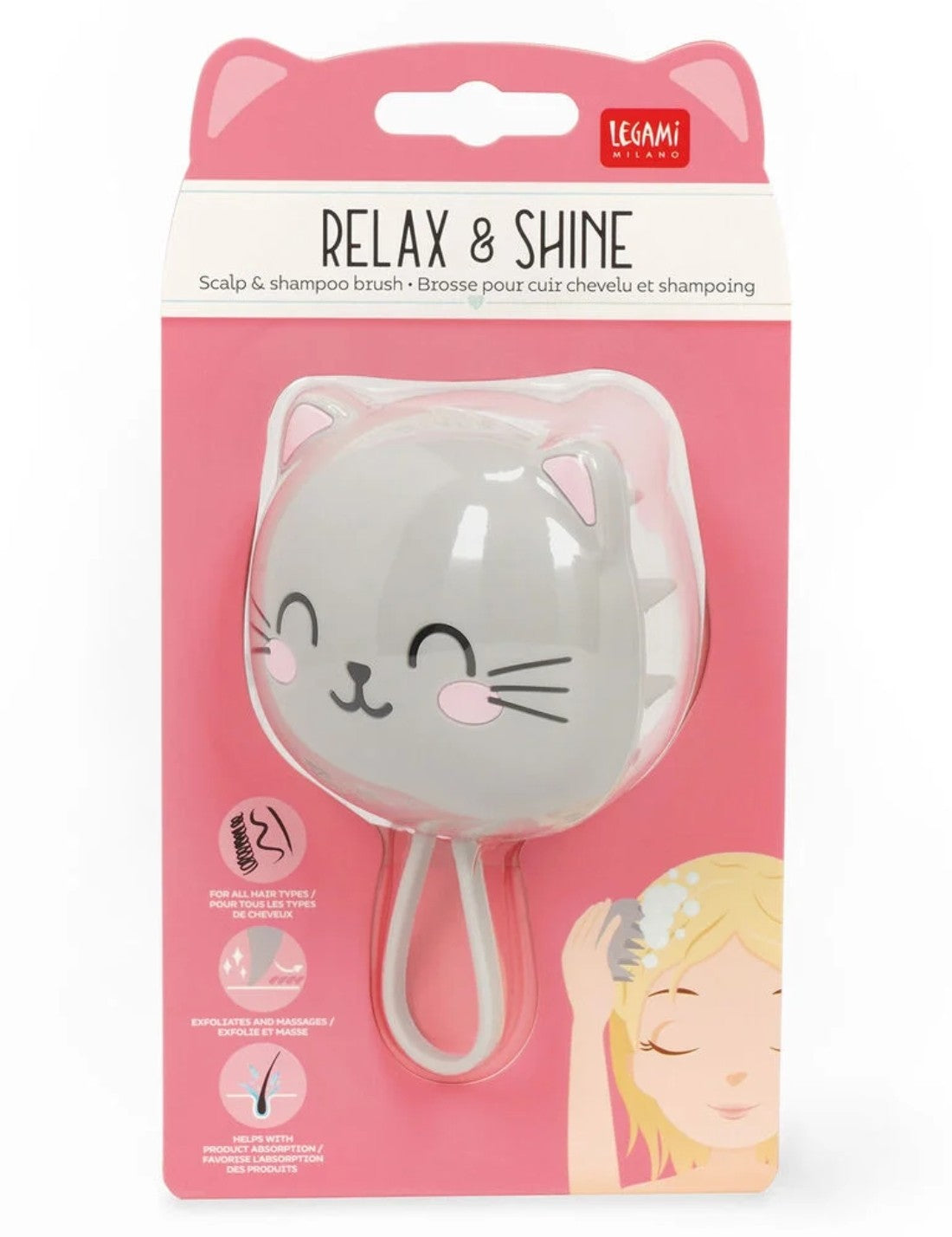 Spazzola Per Capelli Relax And Shine Kitty Legami