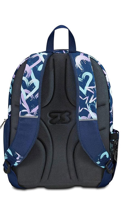 School Pack Zaino Seven Advanced Crystal Purple Più Astuccio Completo 3 Zip
