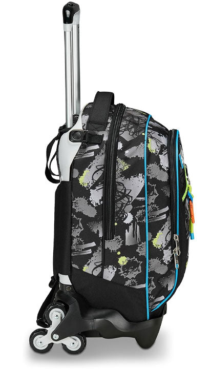 School Pack Zaino Trolley Jack -3WD+ Feeling Me Più Astuccio Completo 3 Zip