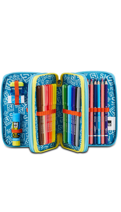 School Pack Zaino Seven Sdoppiabile Big Sj Gang Go To Space Più Astuccio Complet