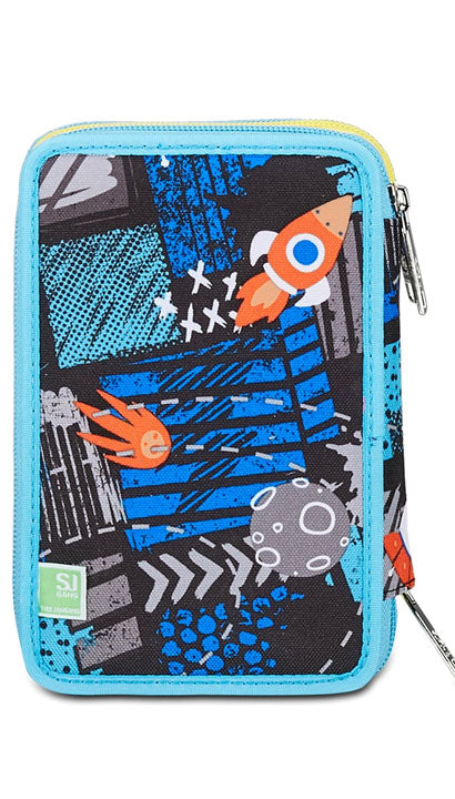 School Pack Zaino Seven Sdoppiabile Big Sj Gang Go To Space Più Astuccio Complet