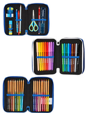 Seven School Pack Zaino Sdoppiabile Inter Più Astuccio Completo 3 Zip