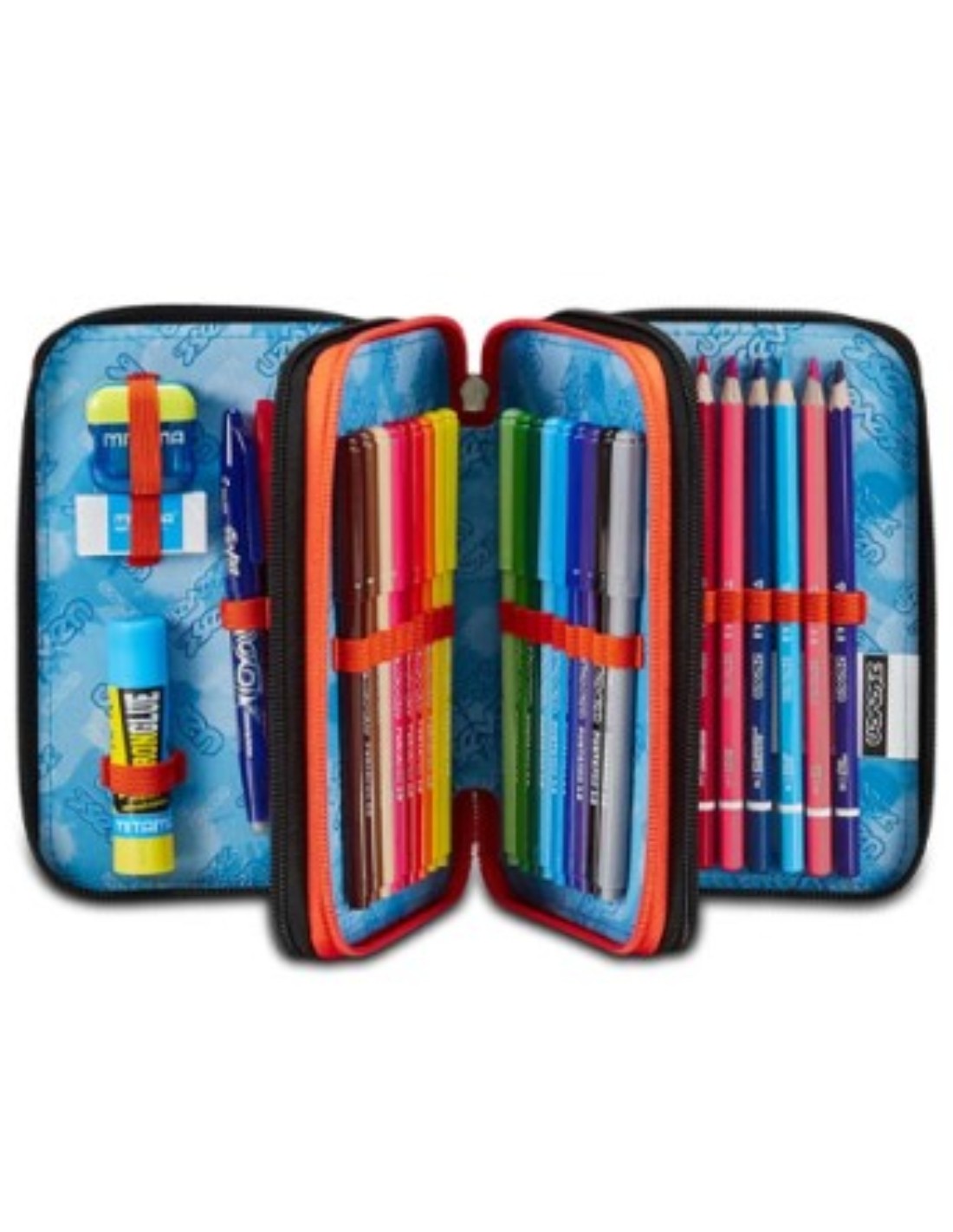School Pack Zaino Seven Advanced Lightventure Più Astuccio Completo 3 Zip