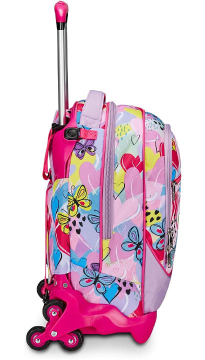 School Pack Zaino Trolley Seven Jack -3WD Sj Gang Magicance Più Astuccio Completo 3 Zip