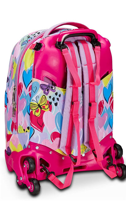 School Pack Zaino Trolley Seven Jack -3WD Sj Gang Magicance Più Astuccio Completo 3 Zip
