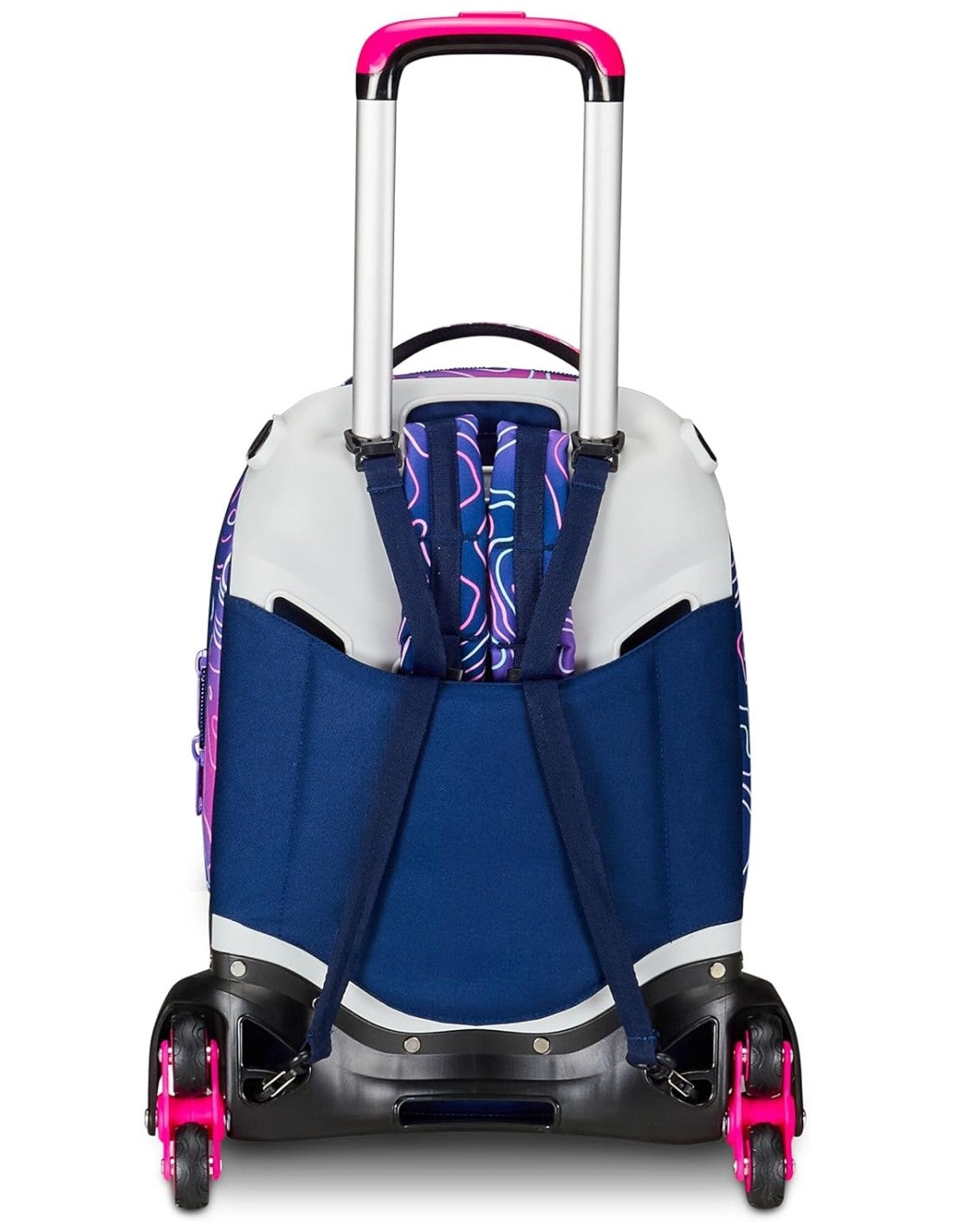 Seven School Pack Zaino Trolley Mapset 3WD Detach Più Astuccio Completo 3 Zip