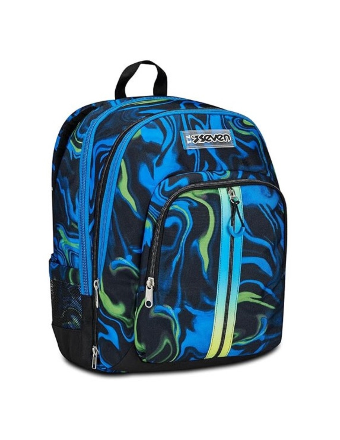 School Pack Zaino Advanced Detach Multi Shade Boy Più Astuccio Completo 3 Zip