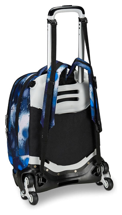 School Pack Zaino Trolley Seven 3WD + Detach Più Astuccio Completo 3 Zip