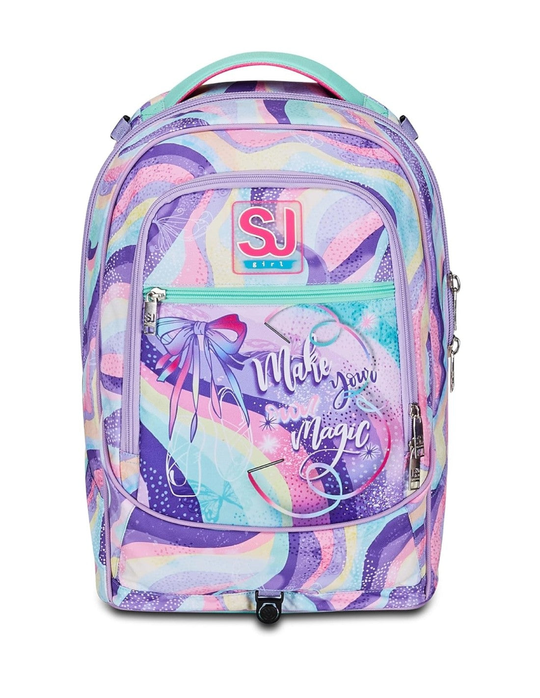 School Pack Zaino Trolley Seven Jack-3WD+ Sj Gang RhythmicSoul Più Astuccio Completo 3 Zip