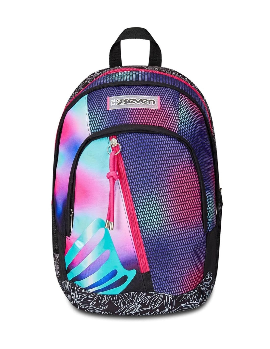 Seven School Pack Zaino Shadefull Girl Più Astuccio Completo 3 Zip