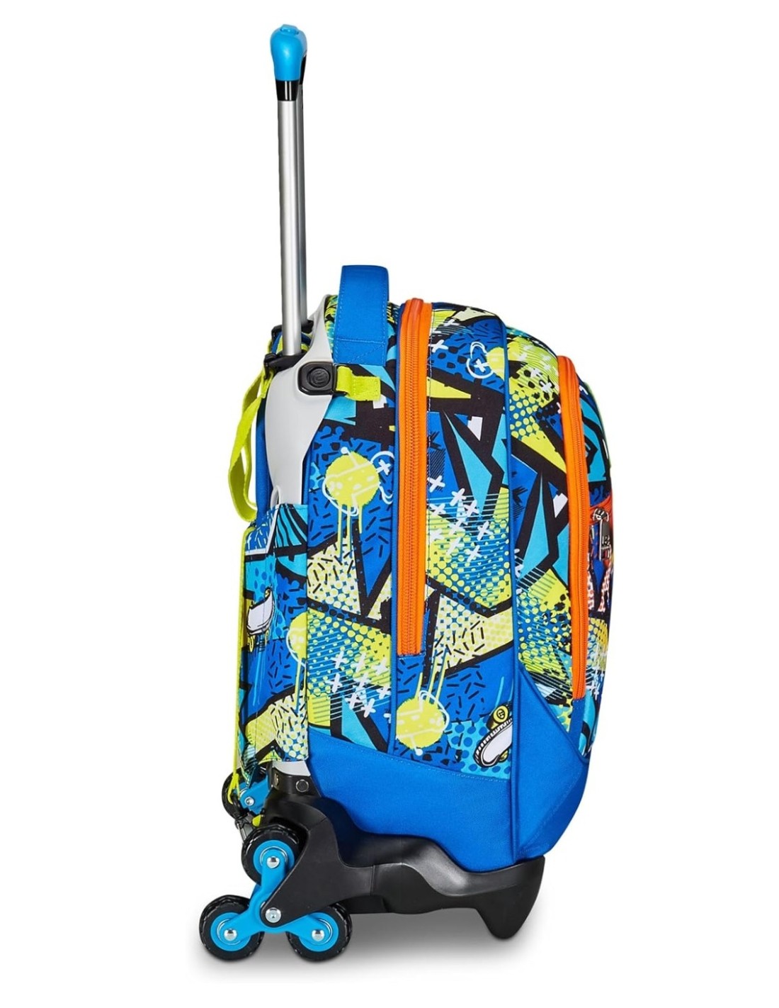 Seven School Pack Zaino Trolley Jack 3WD Sphere Full Boy Più Astuccio Completo 3 Zip