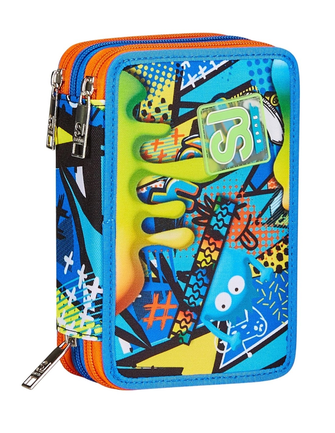 Seven School Pack Zaino Trolley Jack 3WD Sphere Full Boy Più Astuccio Completo 3 Zip