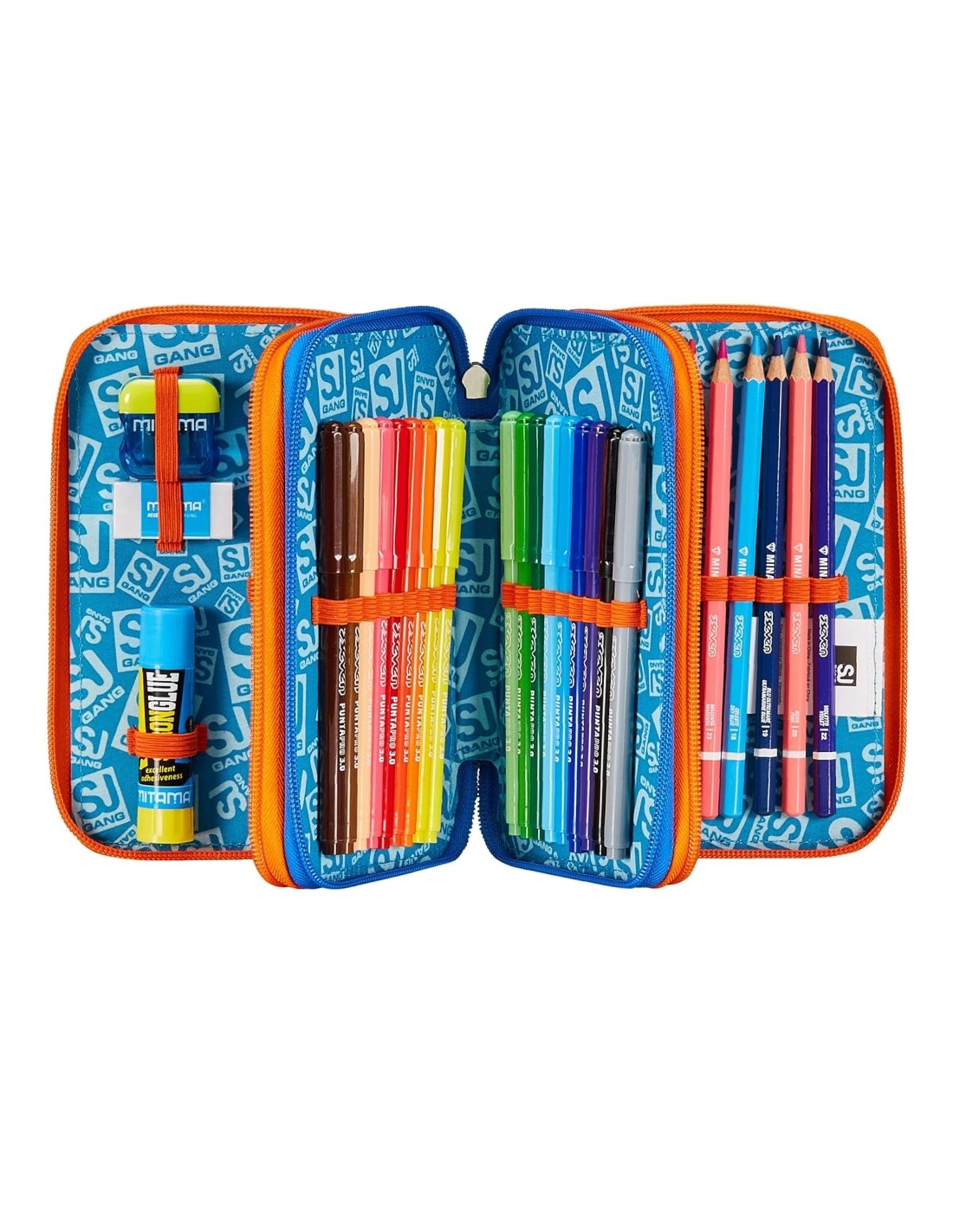 Seven School Pack Zaino Trolley Jack 3WD Sphere Full Boy Più Astuccio Completo 3 Zip