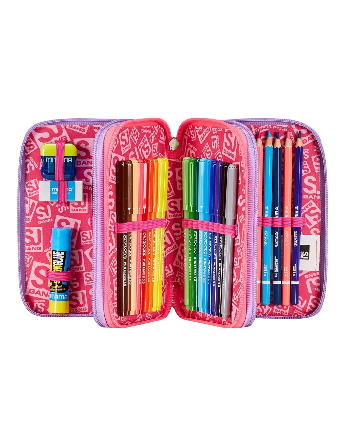 Seven School Pack Zaino Trolley Jack 3WD Sphere Full Girl Più Astuccio Completo 3 Zip