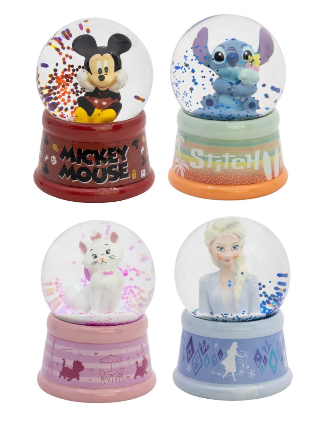 Sfera Di Neve In Vetro Disney 9cm