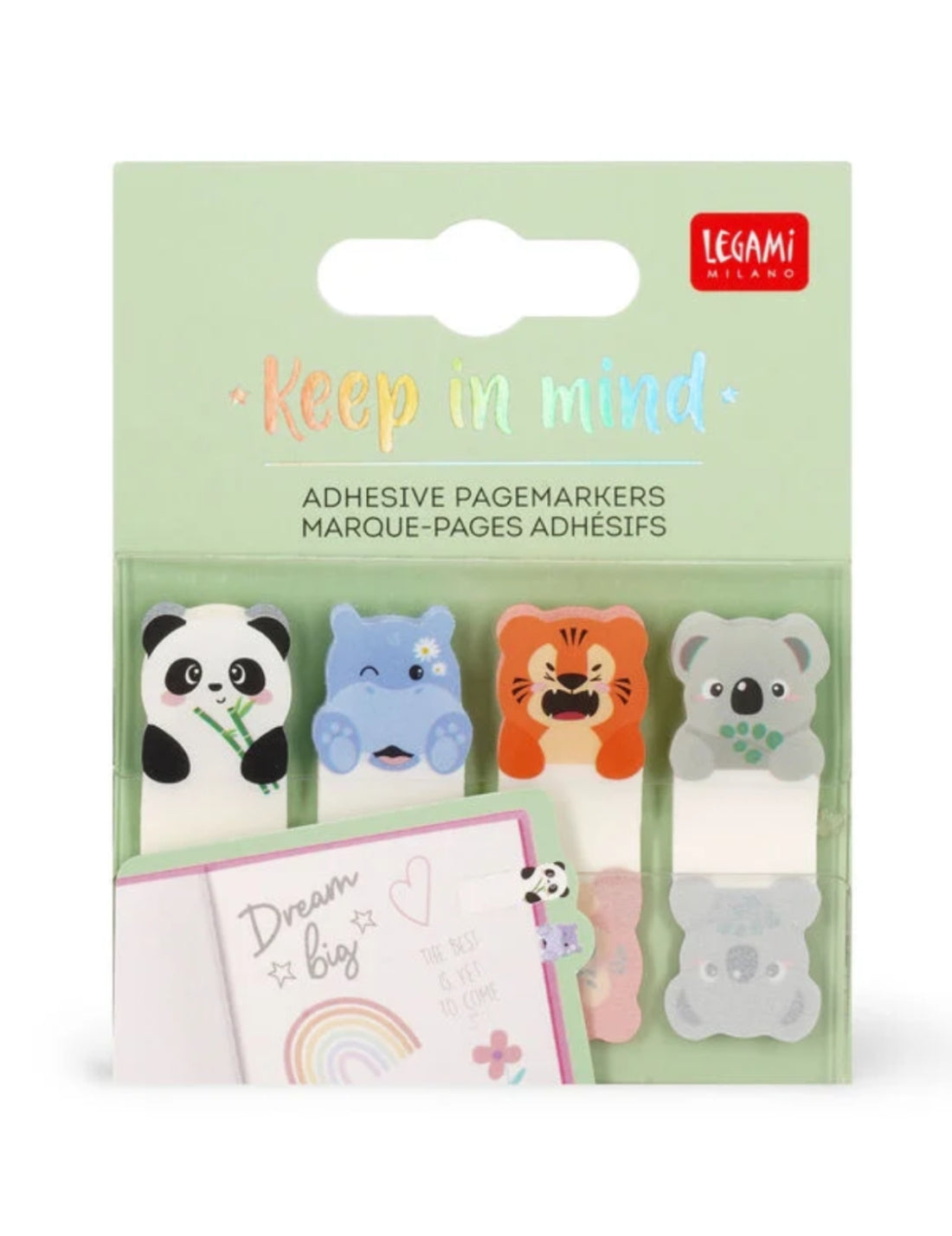 Segnapagina Adesivi Keep In Mind Cute Animals Legami