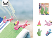 Set 2 Clip Per Telo Mare Fantasie Assortite