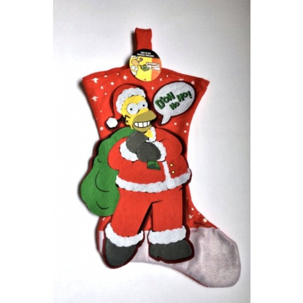 Calza Befana Epifania Homer Simpson Stoffa 40cm