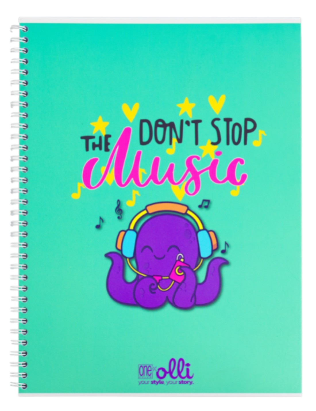 Maxi Quaderno Spiralato Olli X One Color Funny Friends A4