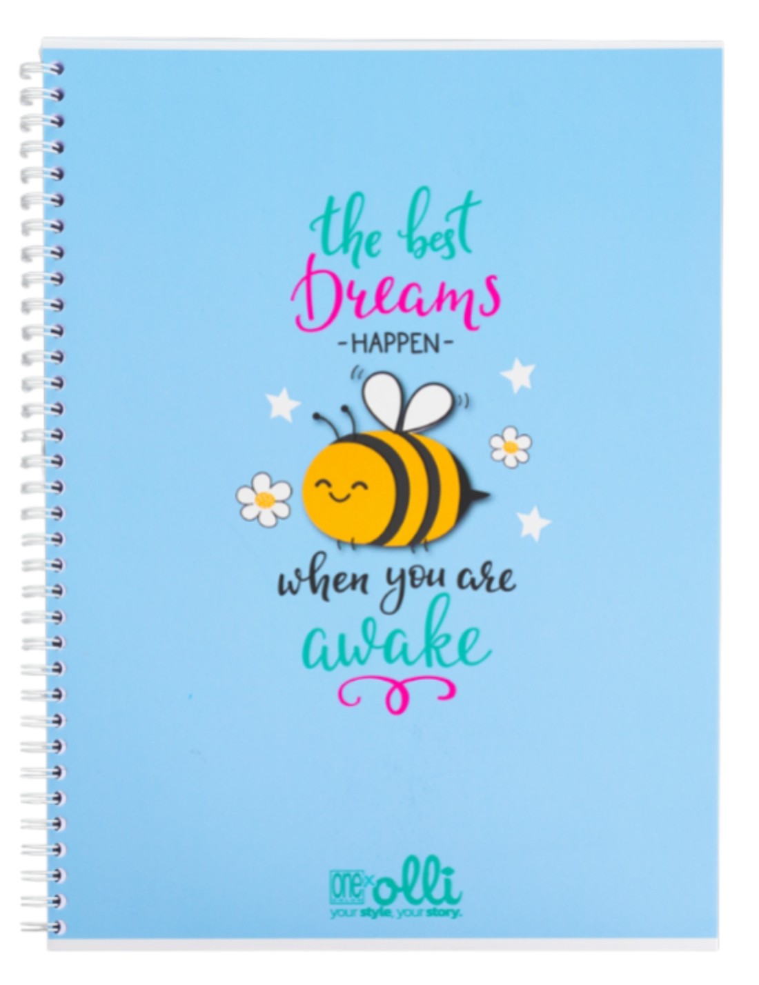Maxi Quaderno Spiralato Olli X One Color Funny Friends A4