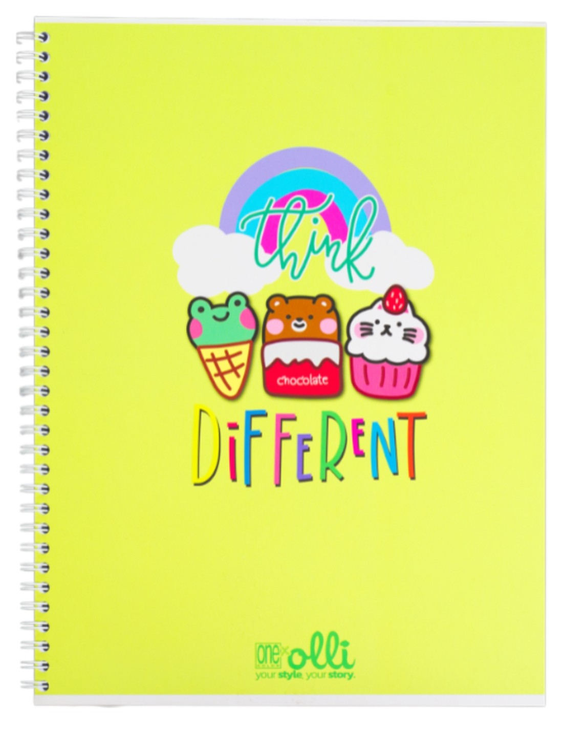 Maxi Quaderno Spiralato Olli X One Color Funny Friends A4