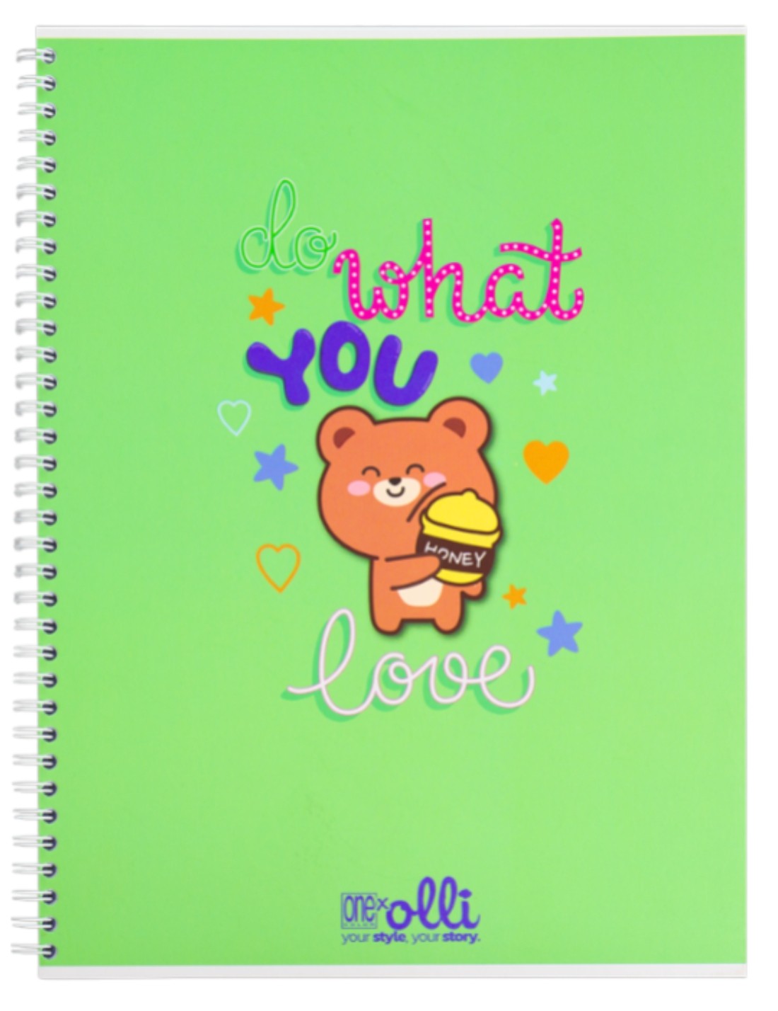 Maxi Quaderno Spiralato Olli X One Color Funny Friends A4